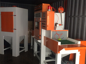 6支枪输送式自动喷砂机