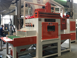 提升式输送自动喷砂机