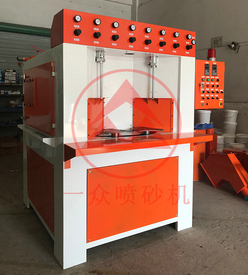 转盘自动喷砂机