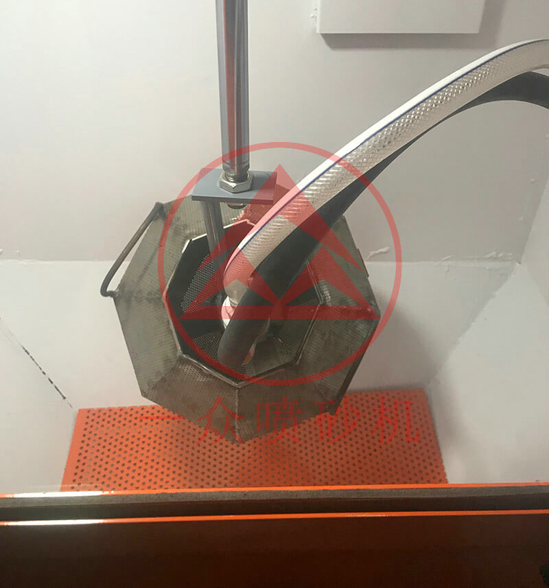 小型转篮自动喷砂机