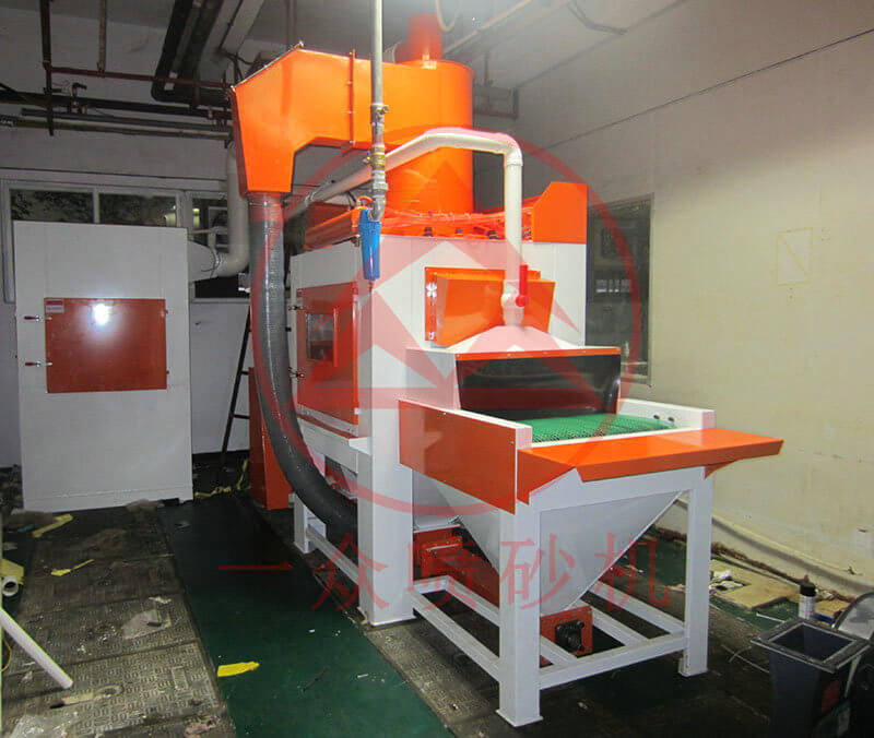 YZ-1211-12 皮带输送式自动喷砂机